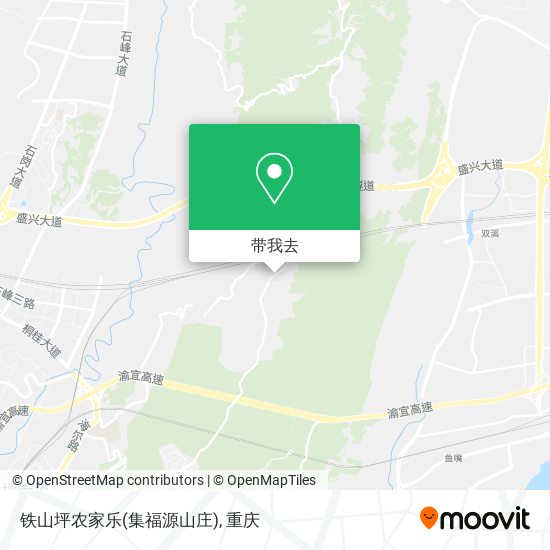 铁山坪农家乐(集福源山庄)地图