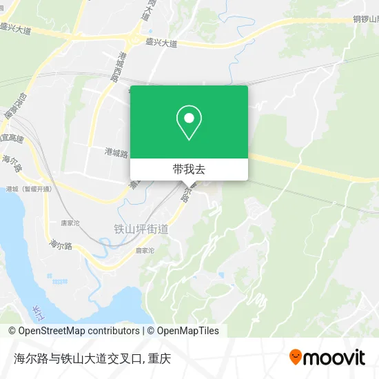 海尔路与铁山大道交叉口地图