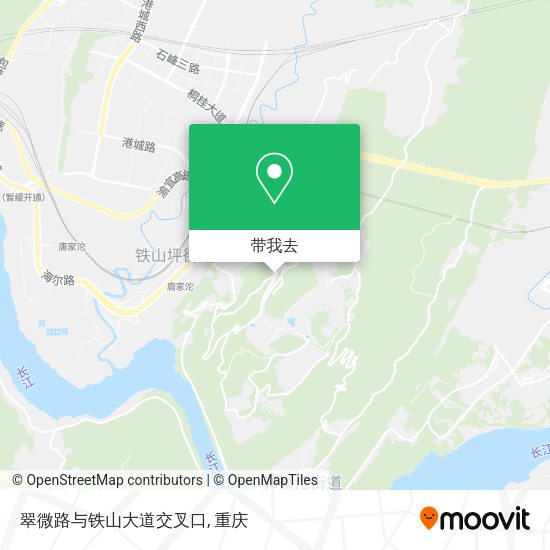 翠微路与铁山大道交叉口地图