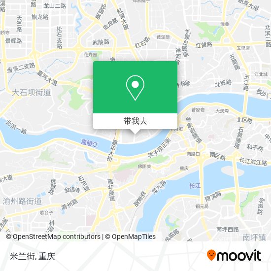 米兰街地图