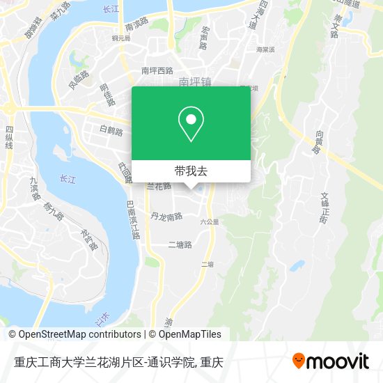 重庆工商大学兰花湖片区-通识学院地图