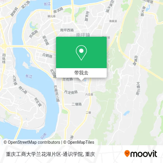 重庆工商大学兰花湖片区-通识学院地图