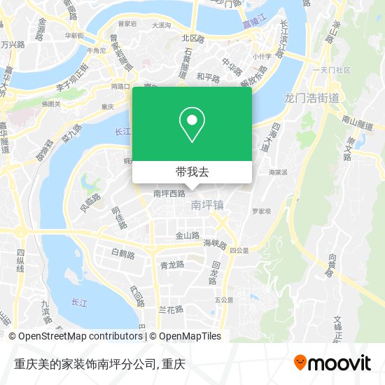 重庆美的家装饰南坪分公司地图