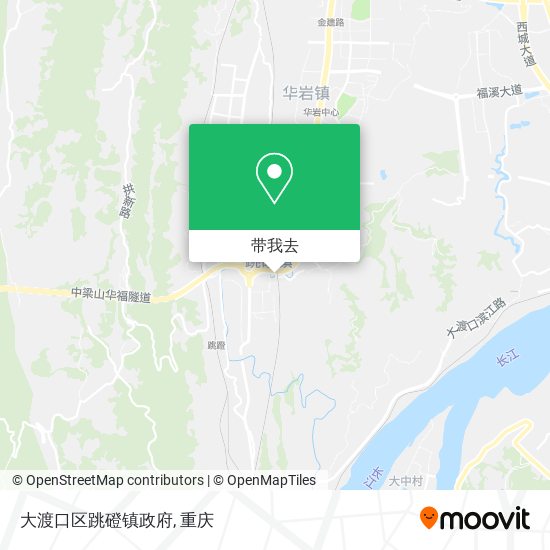 大渡口区跳磴镇政府地图