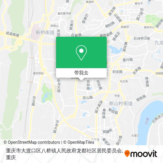 重庆市大渡口区八桥镇人民政府龙都社区居民委员会地图