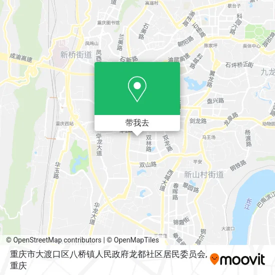 重庆市大渡口区八桥镇人民政府龙都社区居民委员会地图