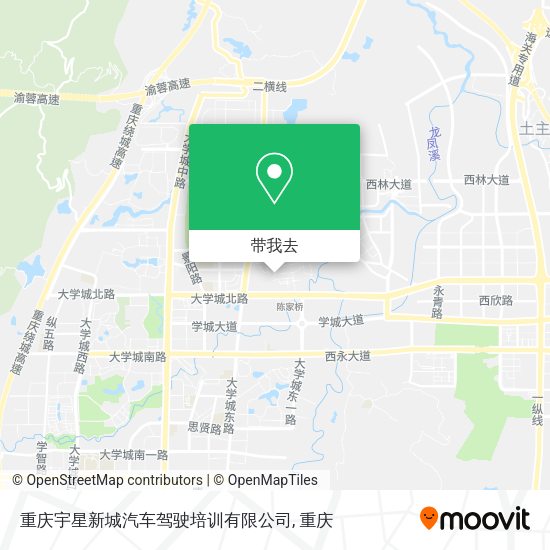 重庆宇星新城汽车驾驶培训有限公司地图