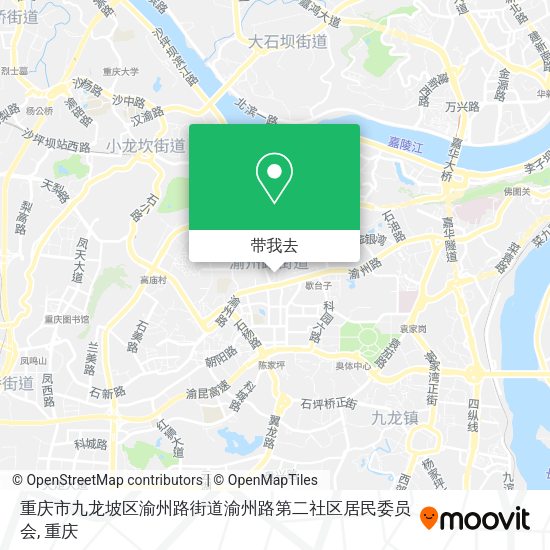 重庆市九龙坡区渝州路街道渝州路第二社区居民委员会地图