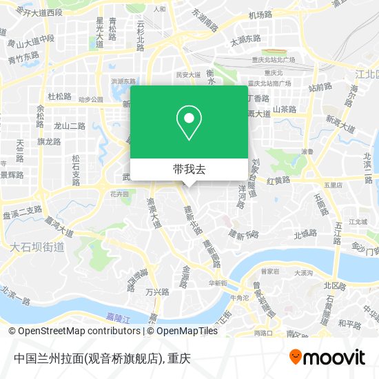 中国兰州拉面(观音桥旗舰店)地图