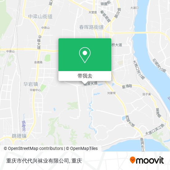 重庆市代代兴袜业有限公司地图