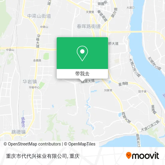 重庆市代代兴袜业有限公司地图