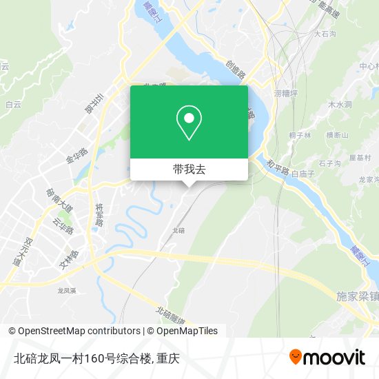 北碚龙凤一村160号综合楼地图