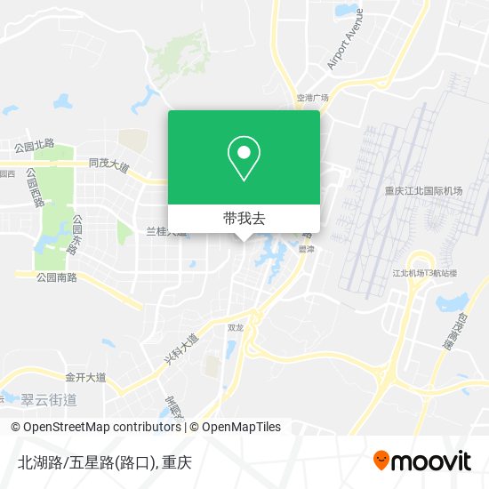 北湖路/五星路(路口)地图