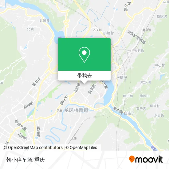 朝小停车场地图