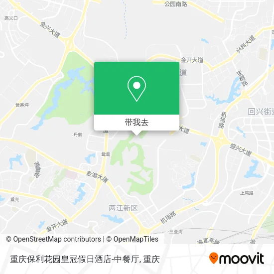 重庆保利花园皇冠假日酒店-中餐厅地图