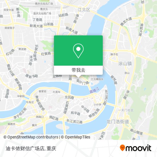 迪卡侬财信广场店地图