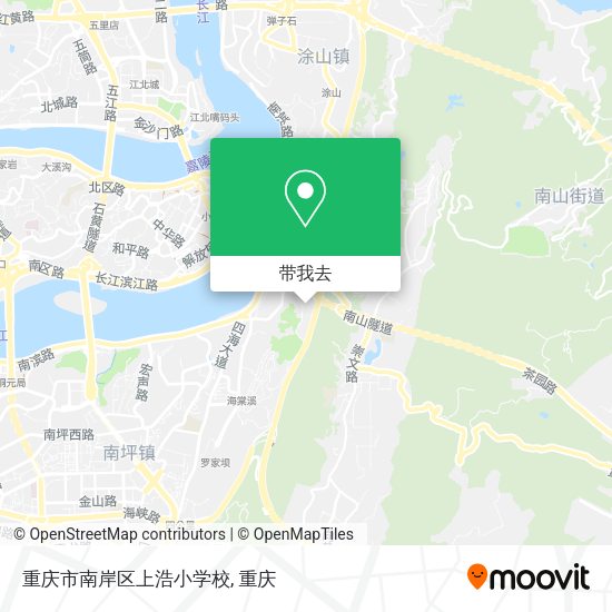 重庆市南岸区上浩小学校地图