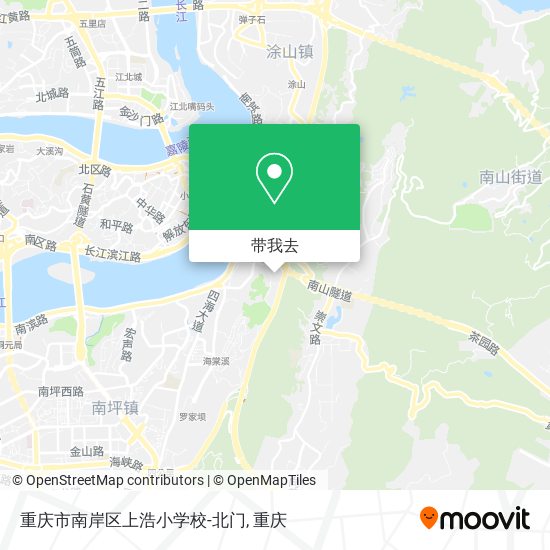 重庆市南岸区上浩小学校-北门地图