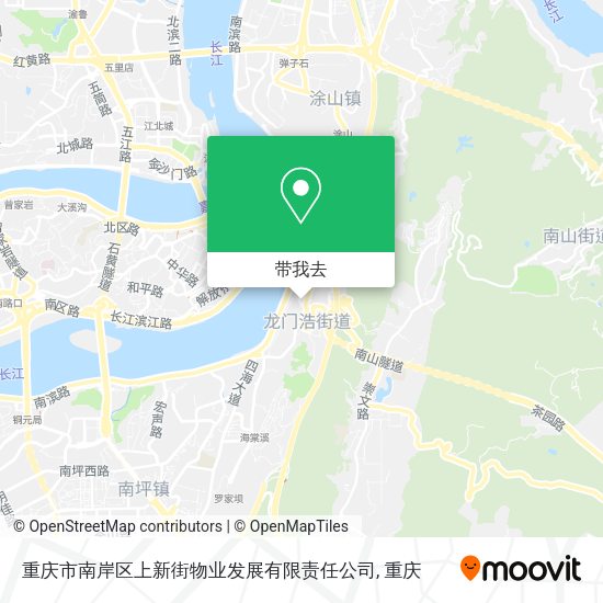 重庆市南岸区上新街物业发展有限责任公司地图