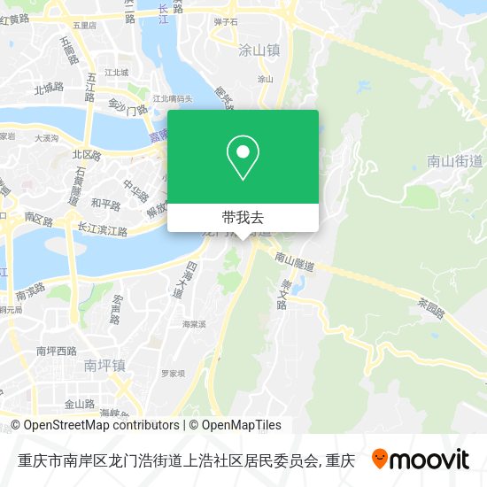 重庆市南岸区龙门浩街道上浩社区居民委员会地图