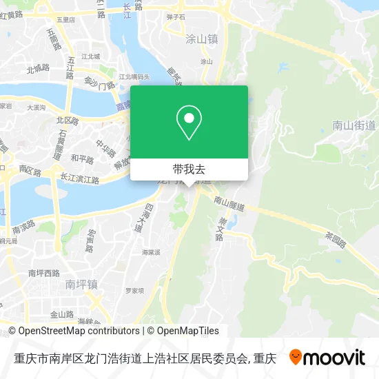 重庆市南岸区龙门浩街道上浩社区居民委员会地图