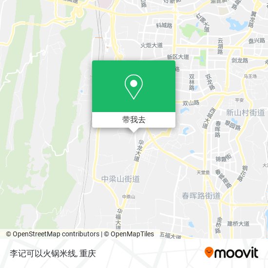 李记可以火锅米线地图