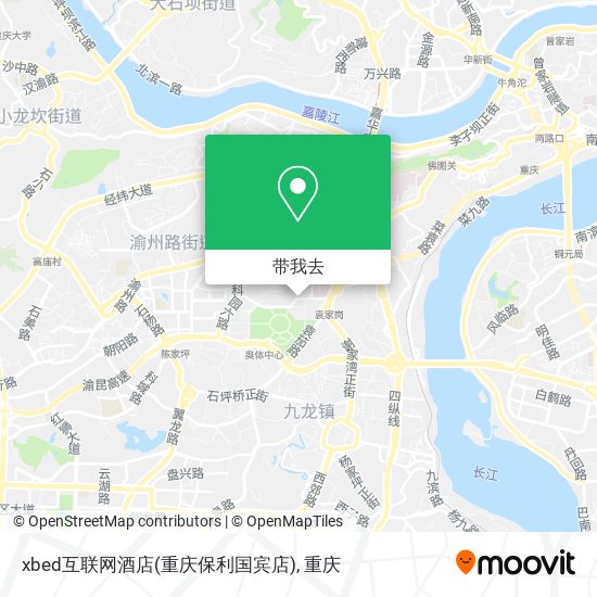 xbed互联网酒店(重庆保利国宾店)地图