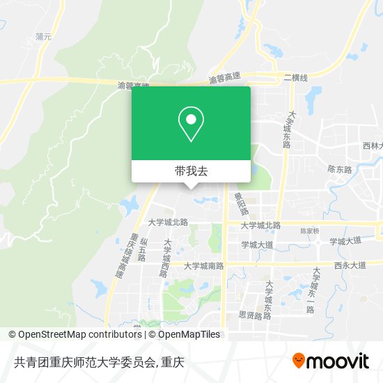 共青团重庆师范大学委员会地图