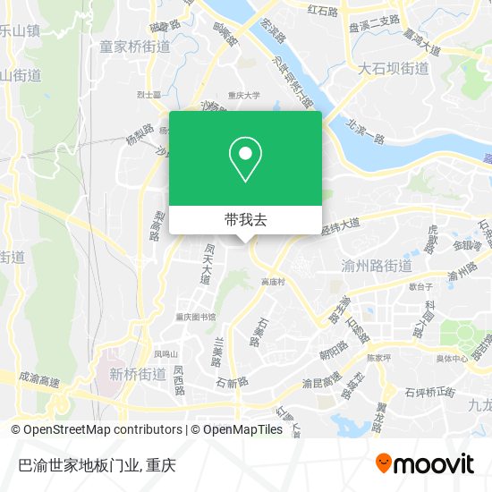 巴渝世家地板门业地图