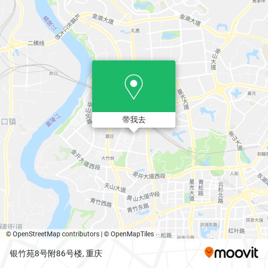 银竹苑8号附86号楼地图