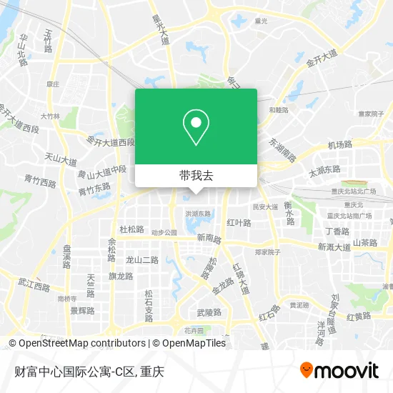 财富中心国际公寓-C区地图
