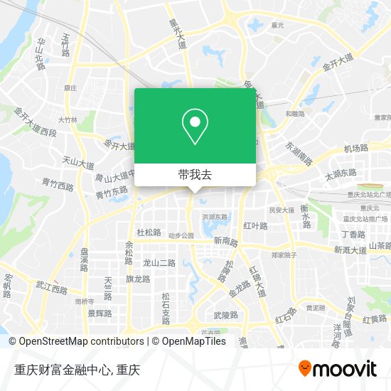 重庆财富金融中心地图