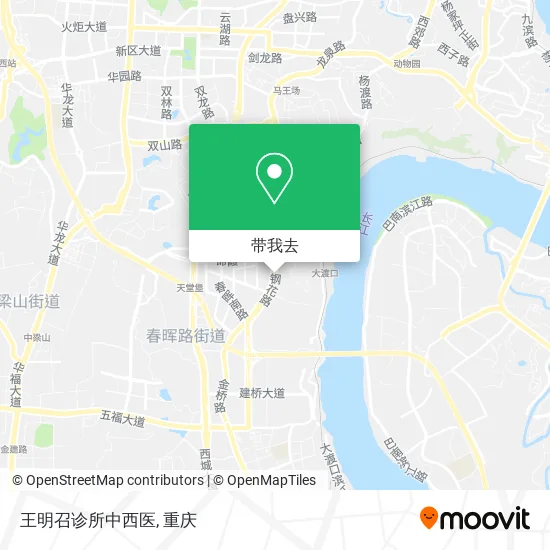 王明召诊所中西医地图
