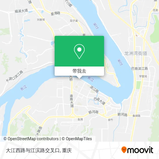 大江西路与江滨路交叉口地图