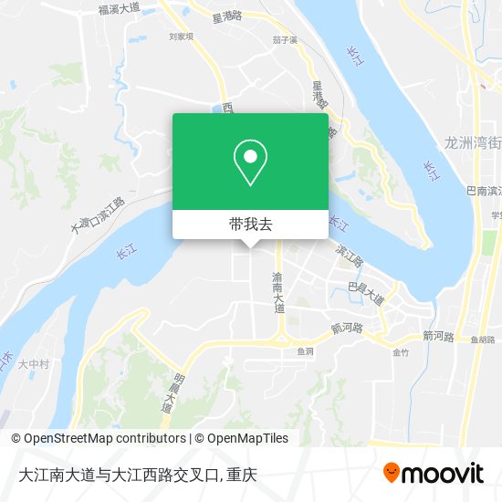 大江南大道与大江西路交叉口地图