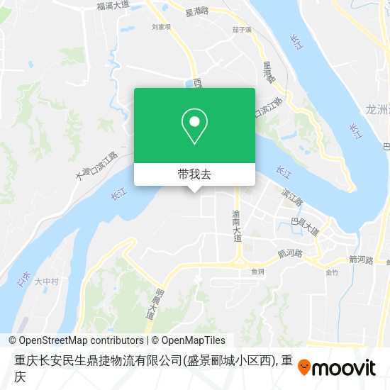 重庆长安民生鼎捷物流有限公司(盛景郦城小区西)地图