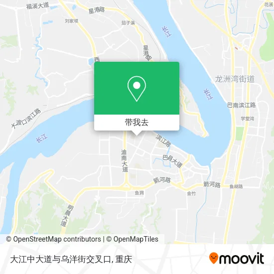 大江中大道与乌洋街交叉口地图