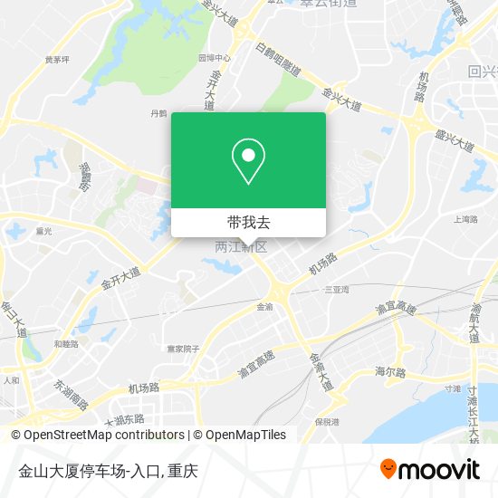 金山大厦停车场-入口地图