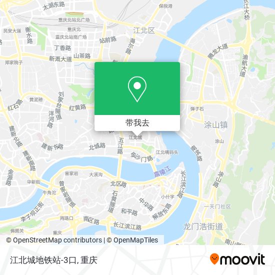 江北城地铁站-3口地图