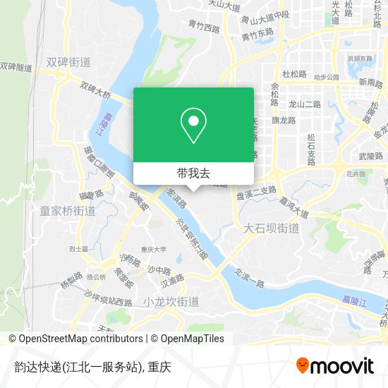 韵达快递(江北一服务站)地图