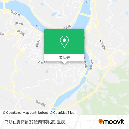 马明仁膏药铺(涪陵四环路店)地图