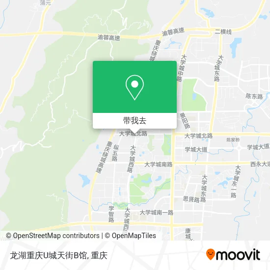 龙湖重庆U城天街B馆地图