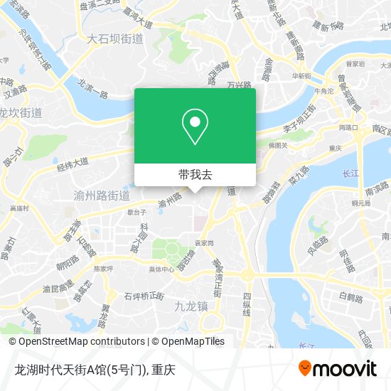 龙湖时代天街A馆(5号门)地图