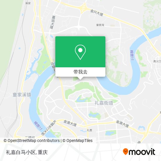 礼嘉白马小区地图