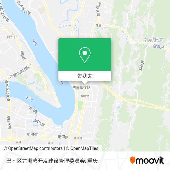 巴南区龙洲湾开发建设管理委员会地图
