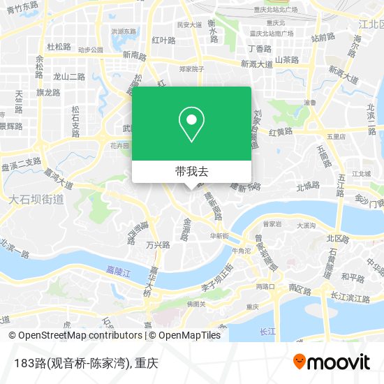 183路(观音桥-陈家湾)地图