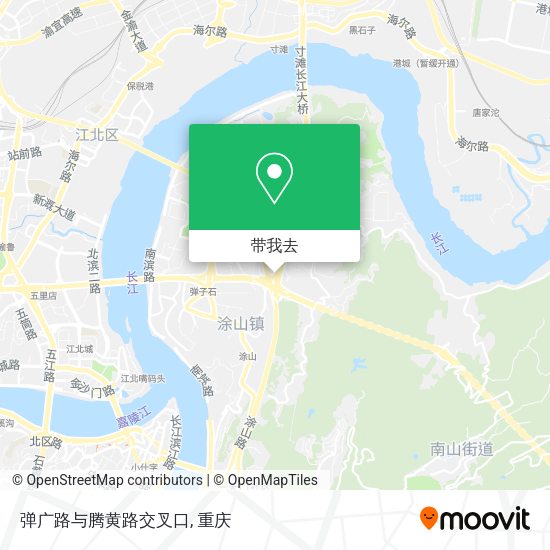 弹广路与腾黄路交叉口地图