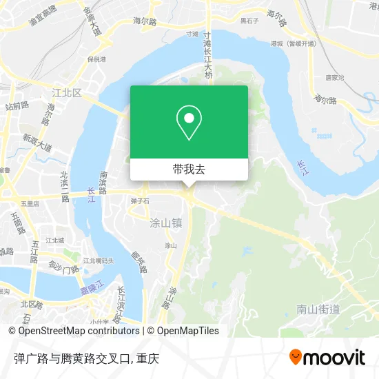 弹广路与腾黄路交叉口地图