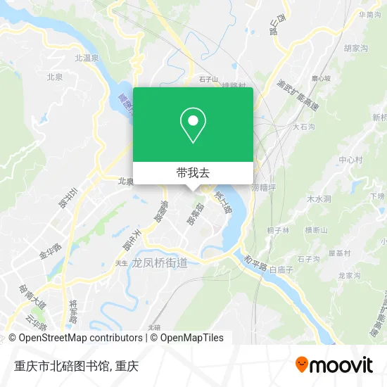 重庆市北碚图书馆地图