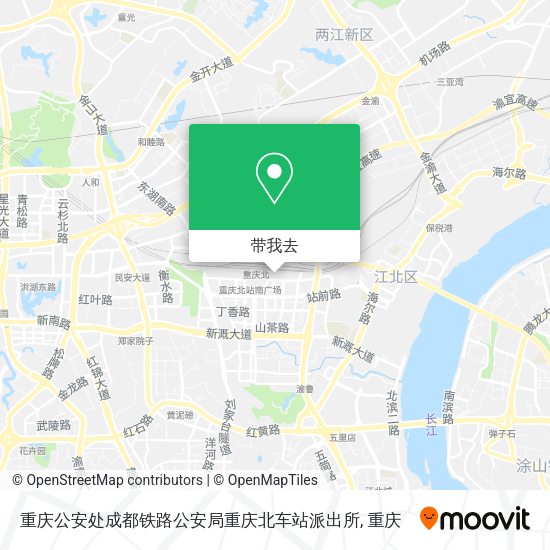 重庆公安处成都铁路公安局重庆北车站派出所地图